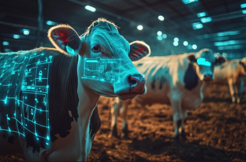 Рис. 6. На сегодняшний день, оцифровывается масса параметров для животных: оценка уровня надоя, качество биологических жидкостей, влияние потребляемого корма, качество воды и воздуха на мясомолочныю продукцию. (Источник: https://www.agroinvestor.ru/column/denis-kozitskiy/45004-avtomatizatsiya-zhivotnovodstva-s-pomoshchyu-ii/)